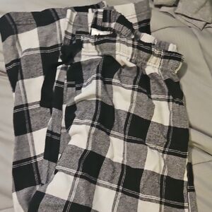 Black and White Plaid Pants